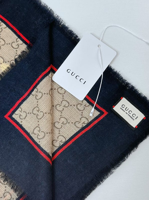 GUCCI 25S SCARF 140 IN CASHMERE 740368
