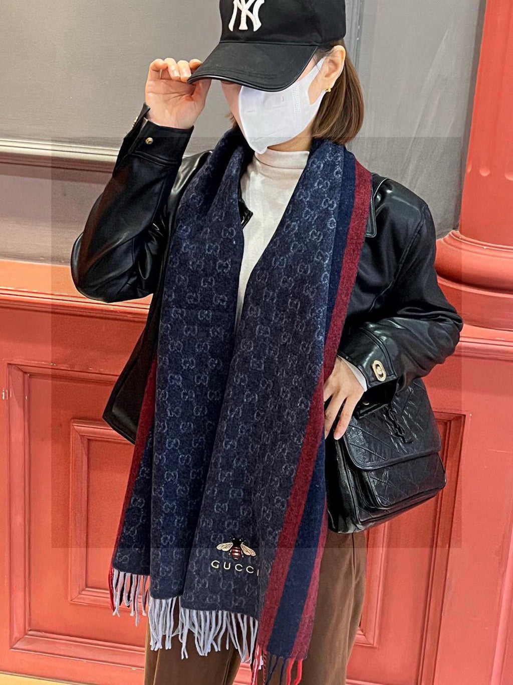 CHANEL 25S SCARF 190 IN CASHMERE 718528