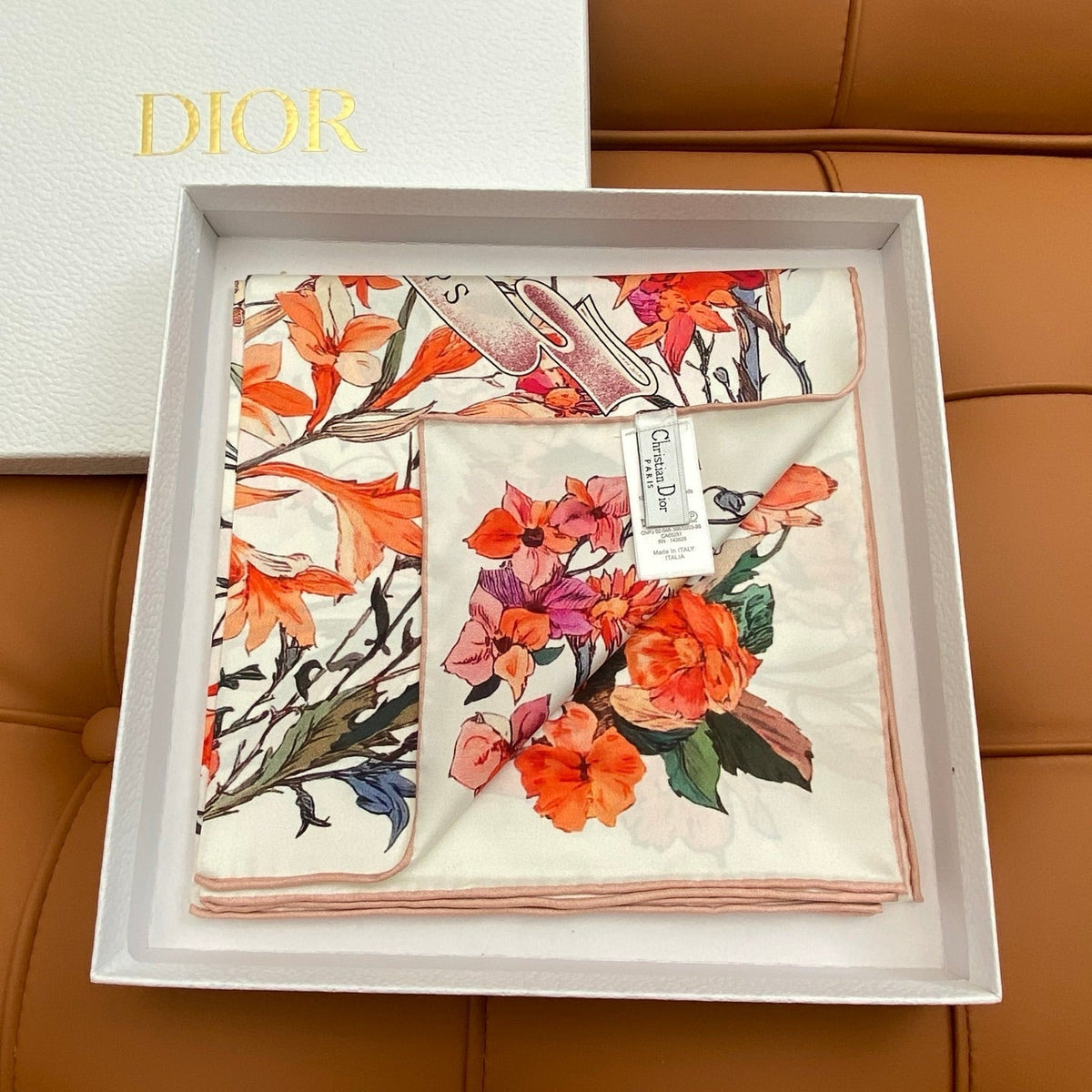 DIOR SCARF 90 CM IN SILK FABRIC 703662