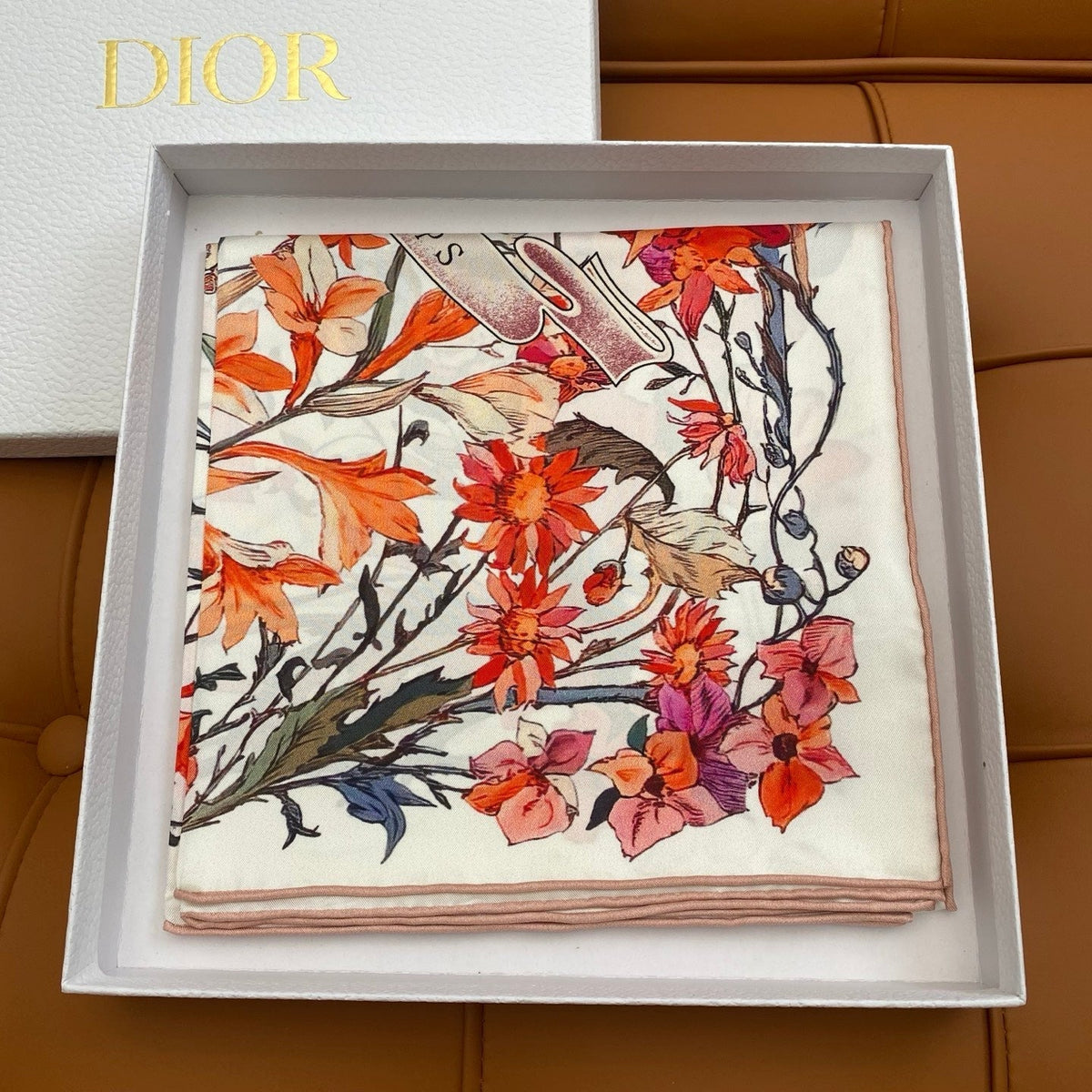 DIOR SCARF 90 CM IN SILK FABRIC 703662