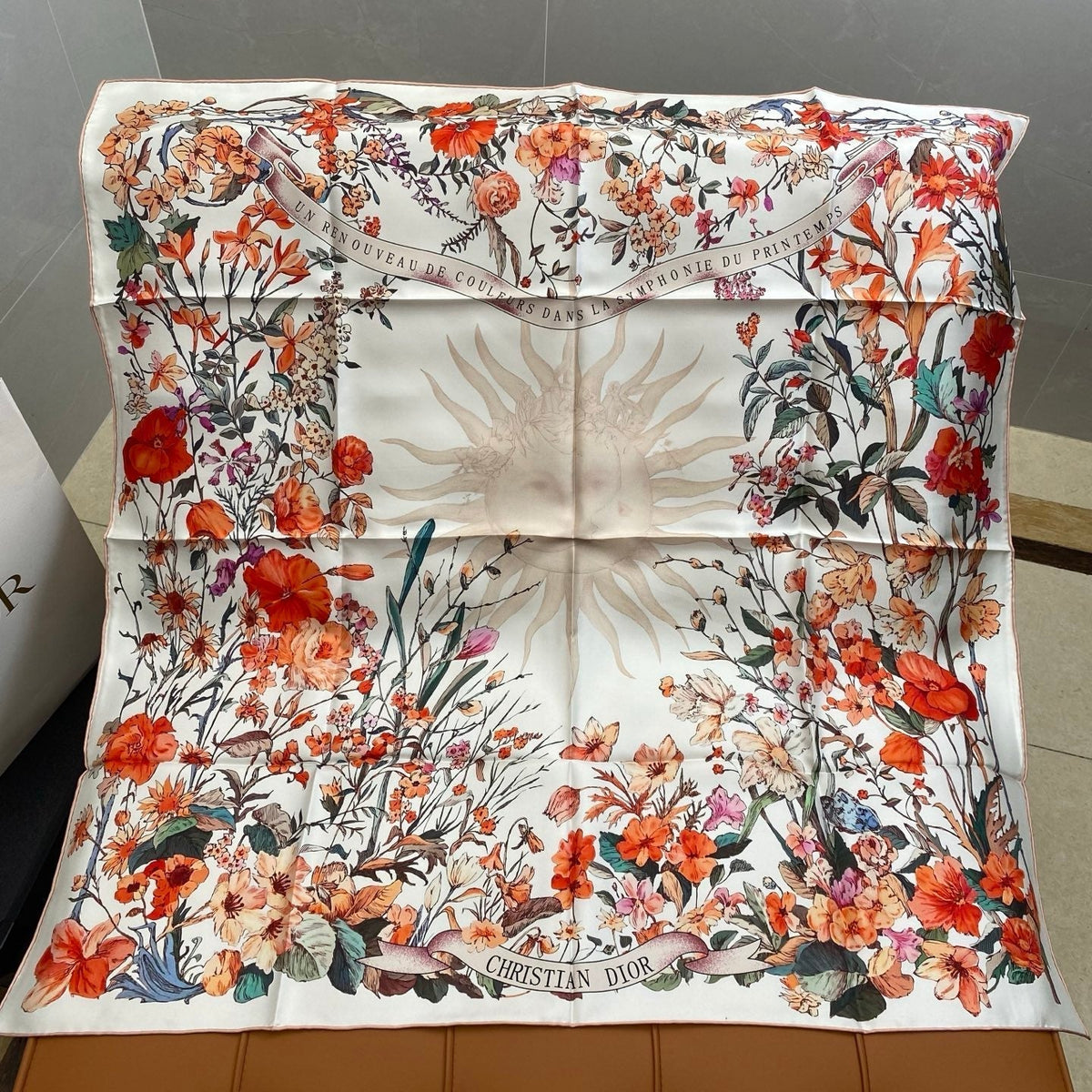DIOR SCARF 90 CM IN SILK FABRIC 703662