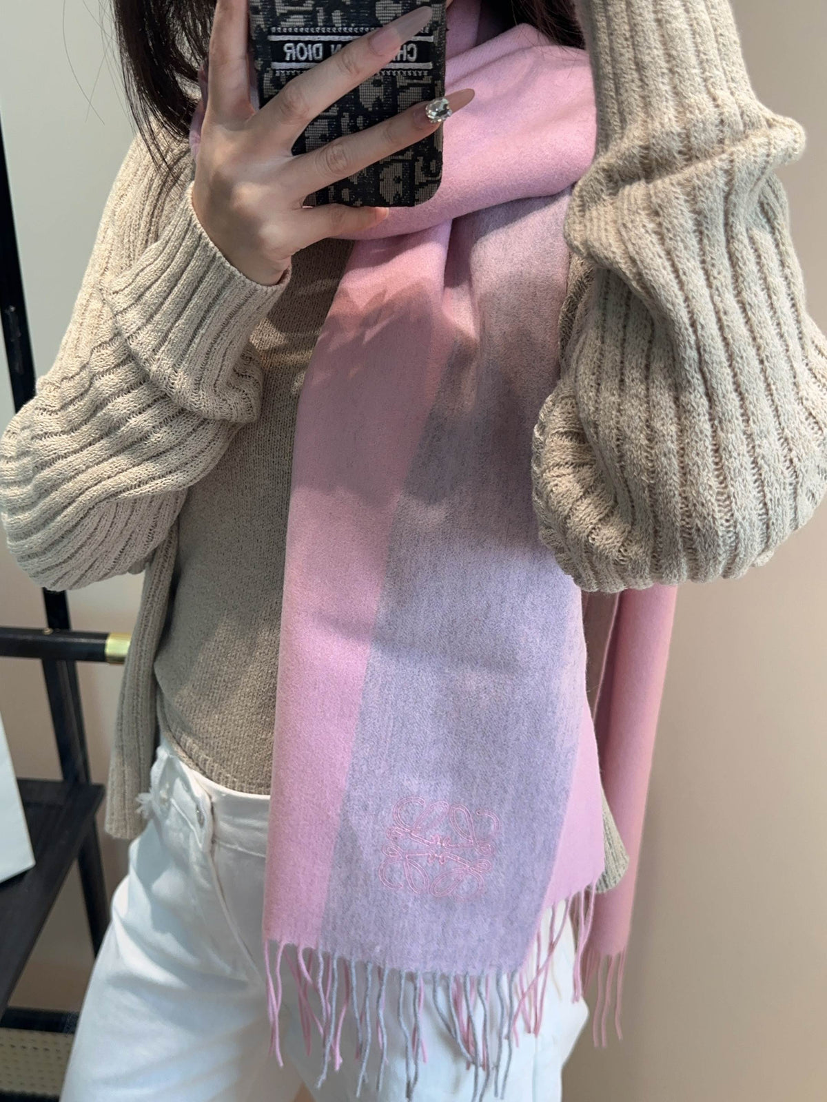 LOEWE 25S SCARF 180 IN CASHMERE 858204