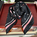 CHANEL 25S SCARF 90 IN SILK 730537
