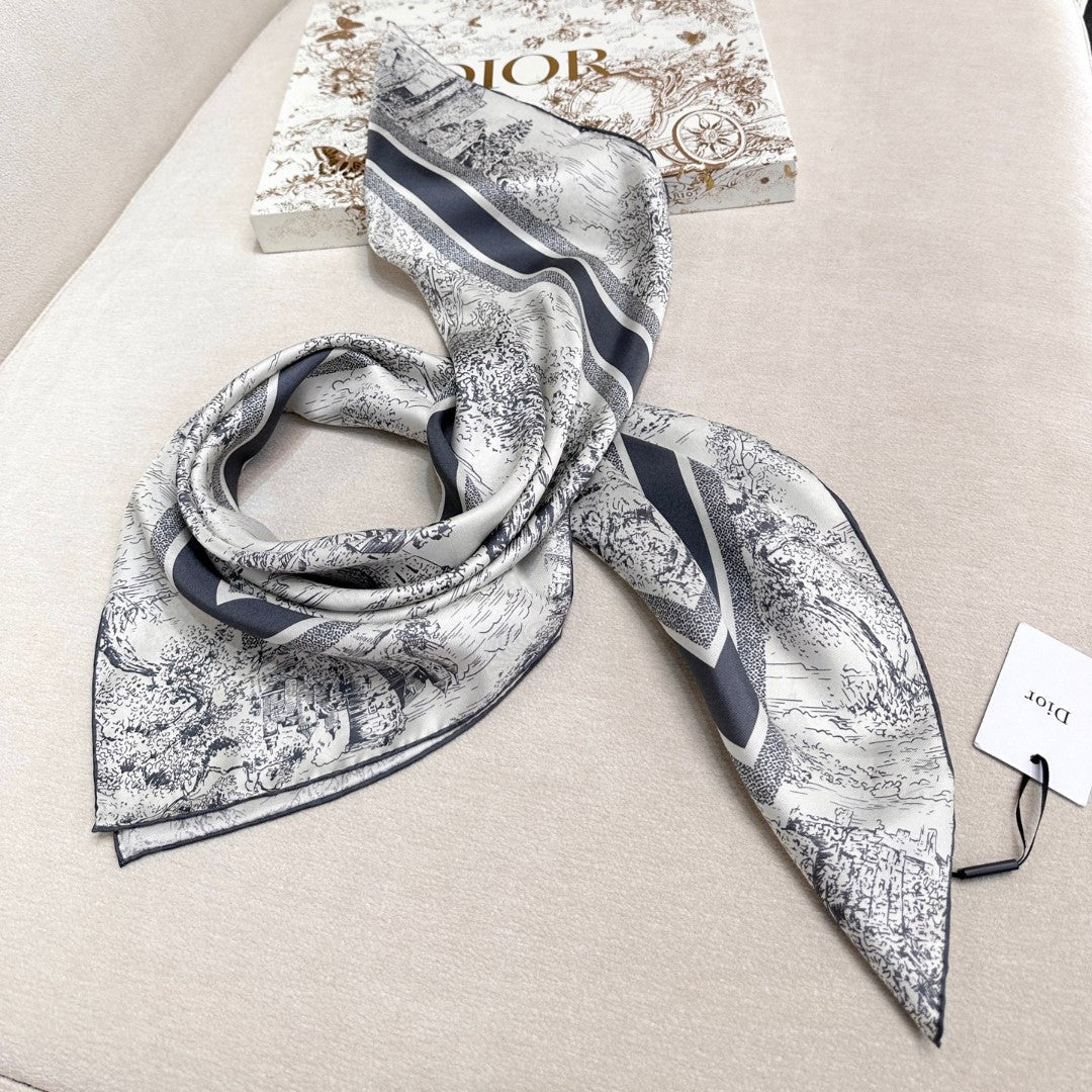 DIOR SCARF 90 CM IN SILK FABRIC 724823