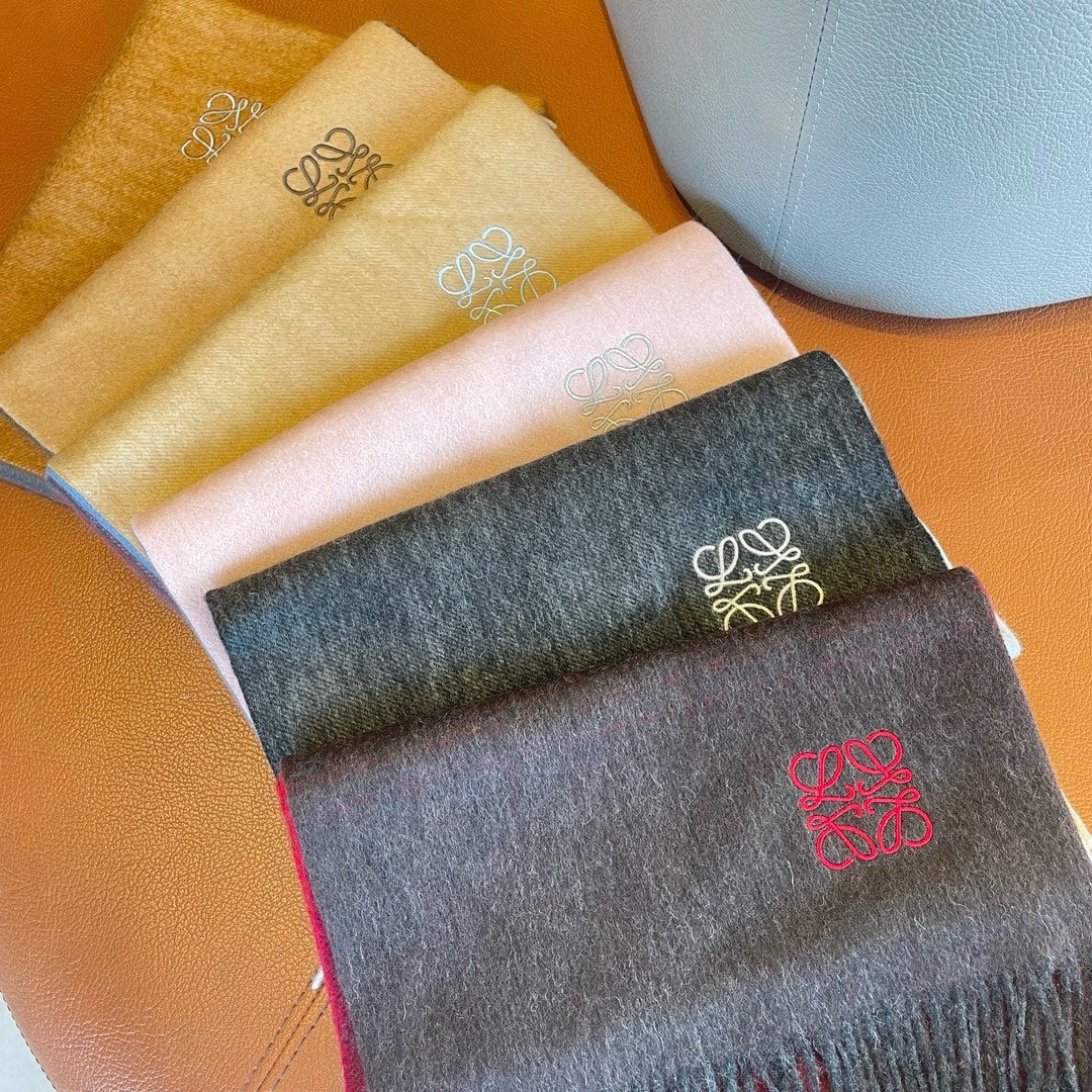 LOEWE SCARF 180 CM IN COLORFUL CASHMERE AND WOOL 411656